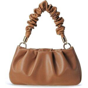 Cloud Pouch Bag Women Shoulder Handbag Soft Vegan Leather Vintage Hobo Chain ...